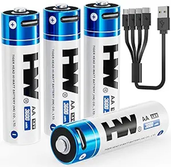 hw 4 pack 3600mwh aa