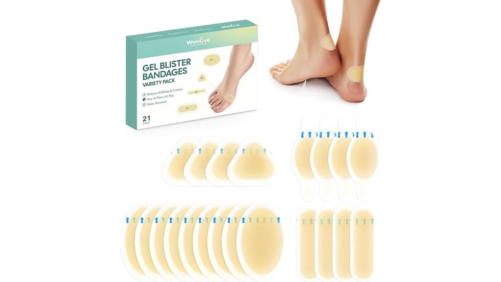 hydrocolloid blister bandages feet