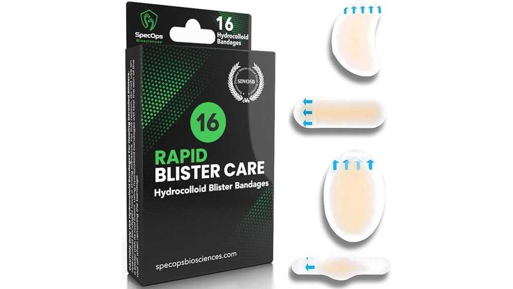 hydrocolloid blister bandages sixteen pack