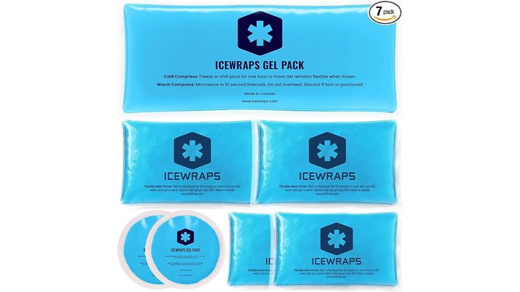 icewraps reusable gel seven pack