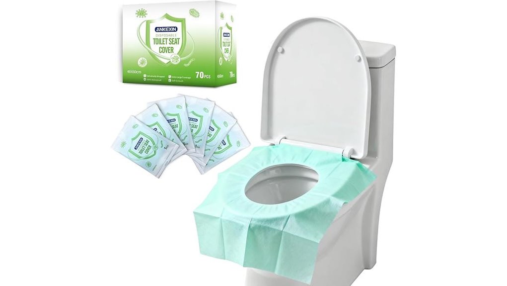 individually packaged disposable toilet seatcovers