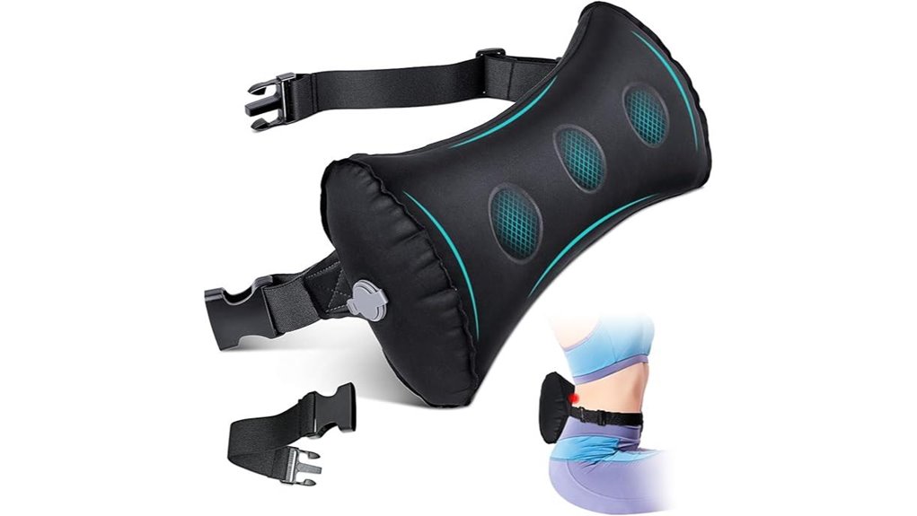 inflatable lumbar support pillow