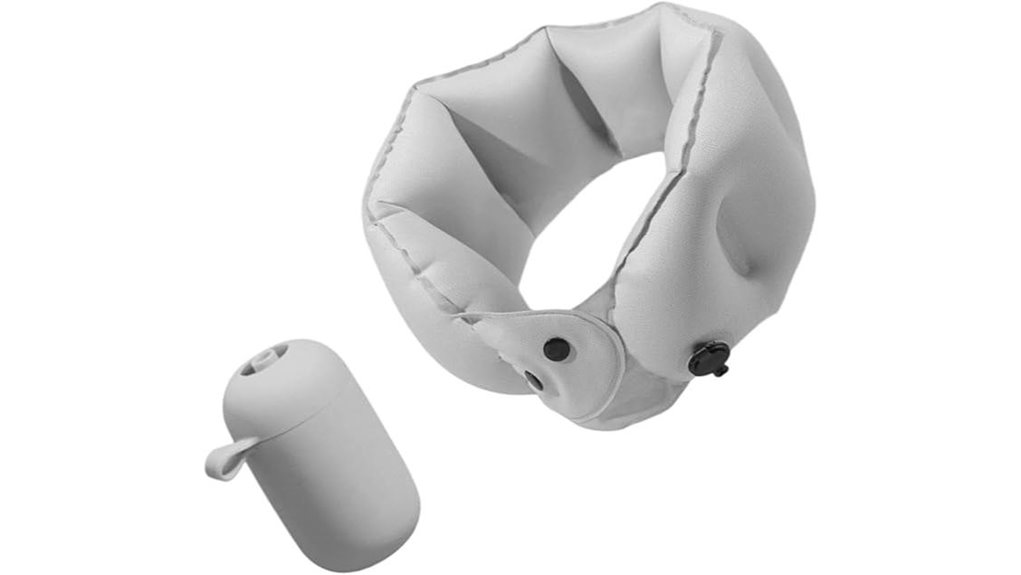 inflatable u shaped travel pillow