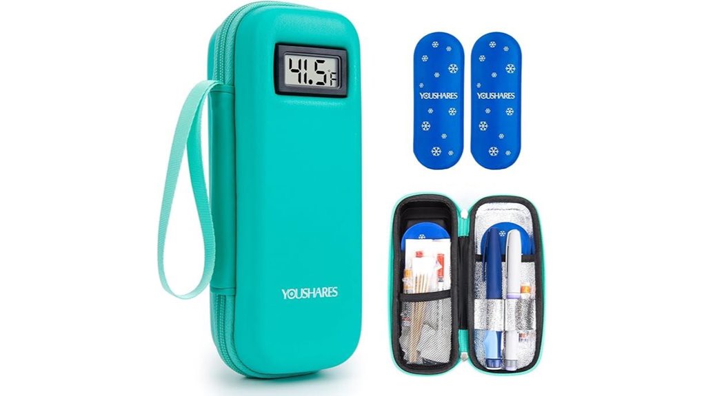 insulated insulin cooler with display