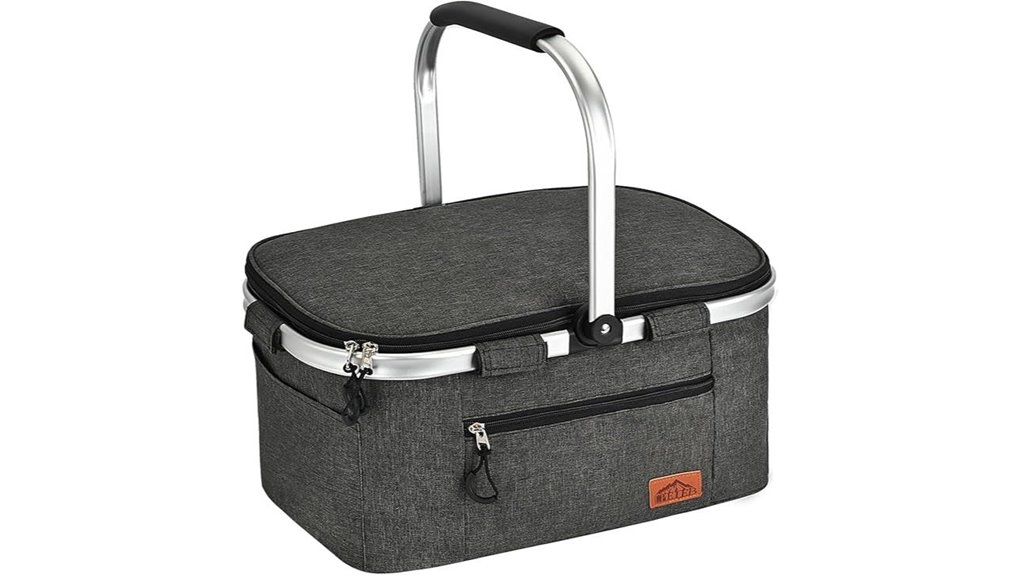 insulated multipocket collapsible cooler