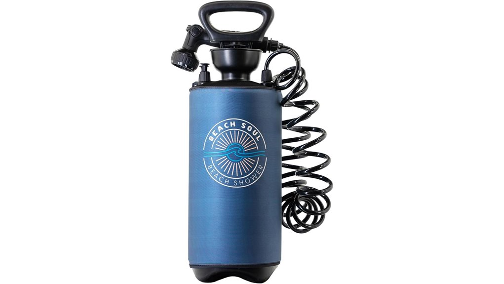 insulated portable pressurized shower