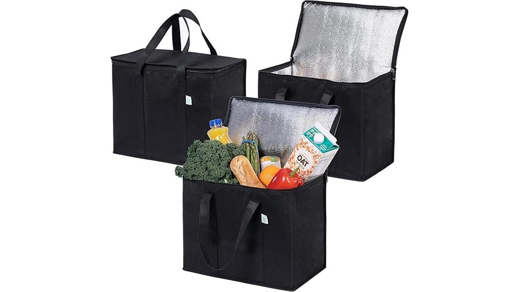 insulated reusable grocery cooler bags