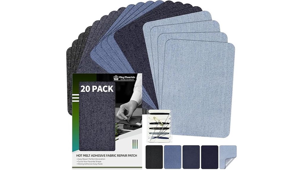 iron on denim repair pack