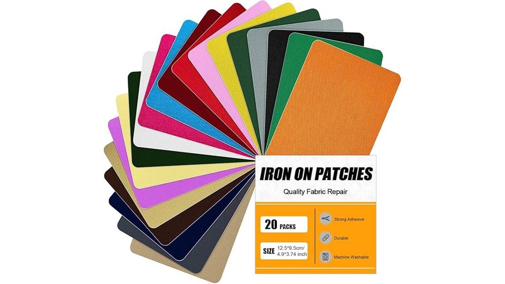 iron on fabric repair patches
