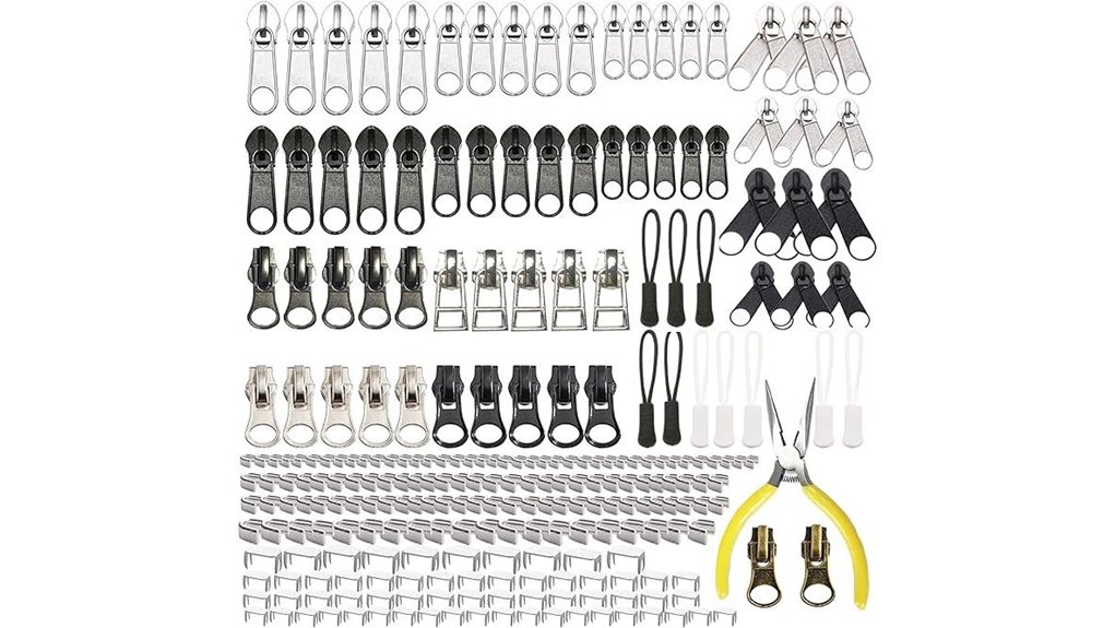 josdiox 255 piece zipper kit