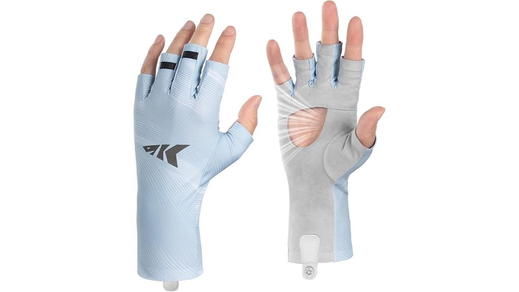 kastking fingerless upf50 gloves