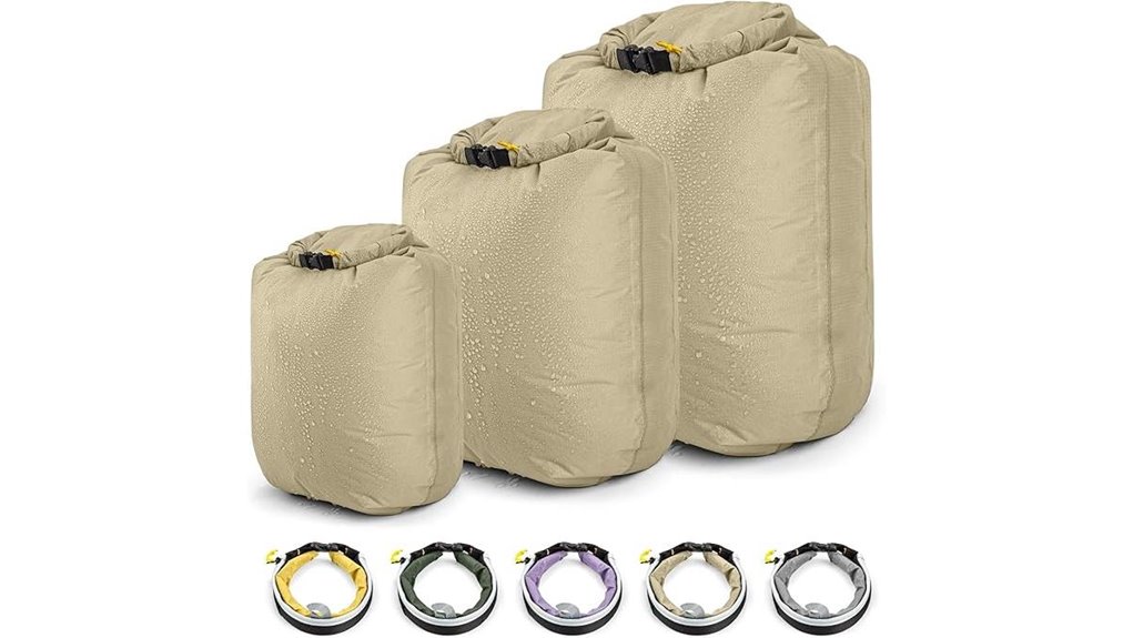 khaki hikeman 3 pack drybags