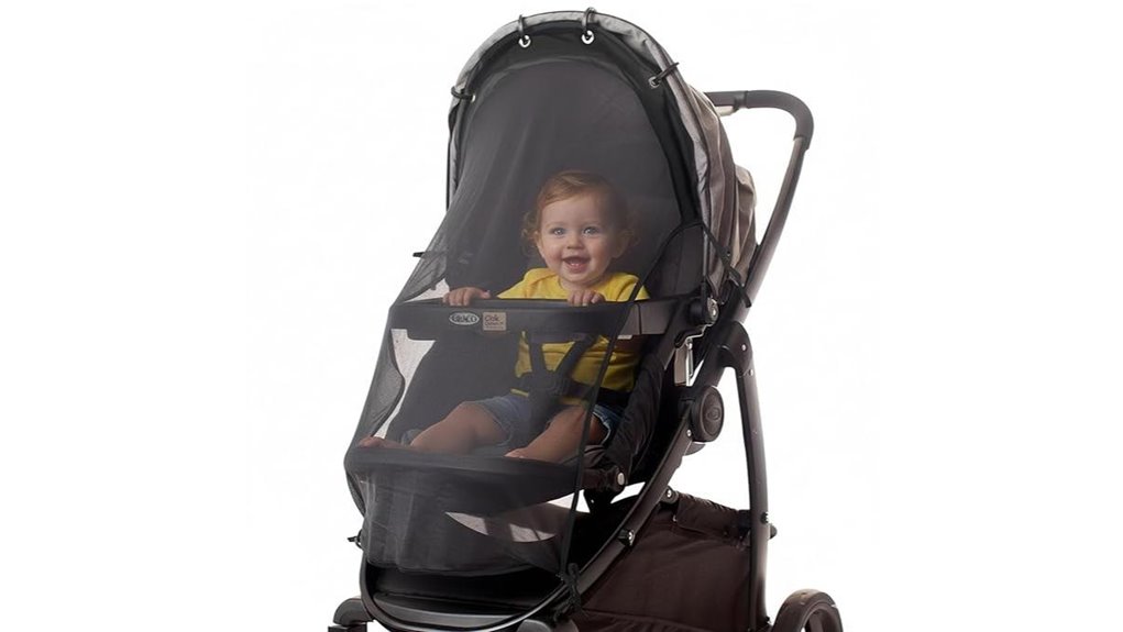large universal uv stroller shade