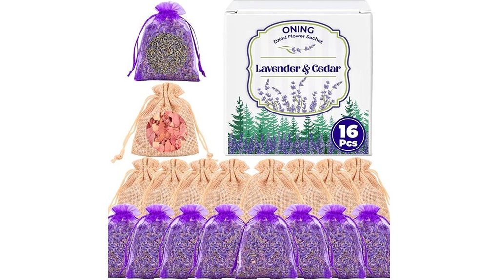 lavender cedar sachet 16 pack