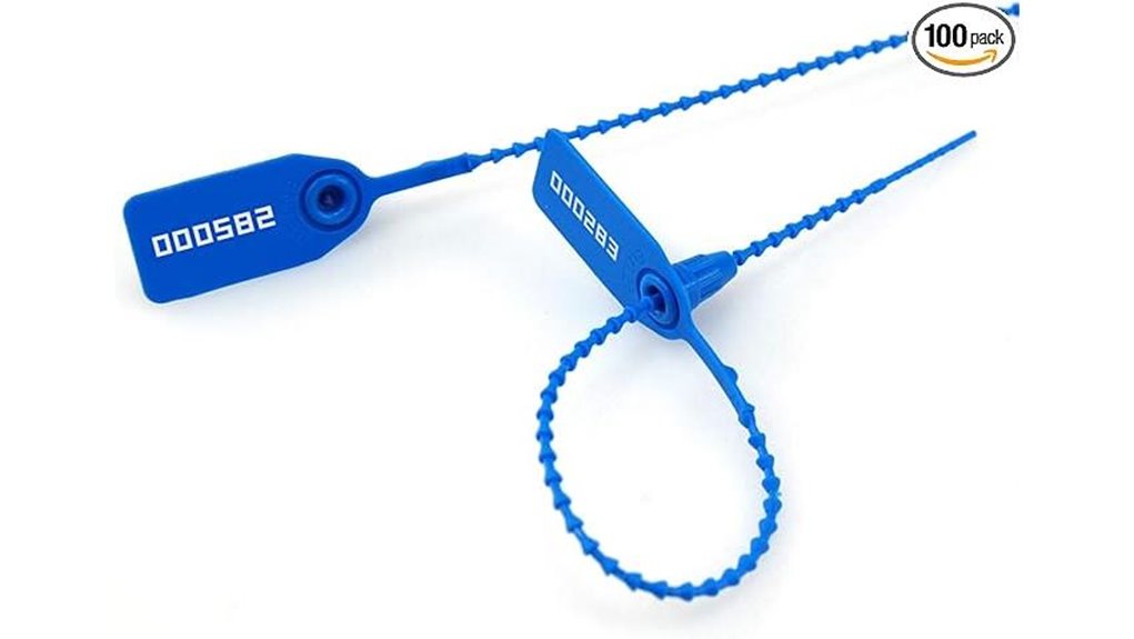 leadseals blue plastic seals