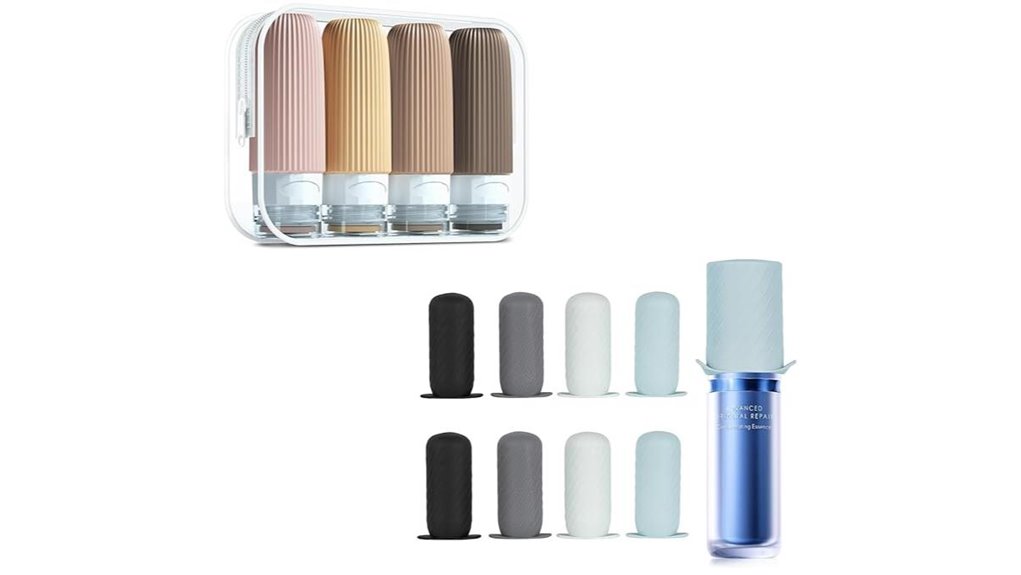 leak proof travel bottle set
