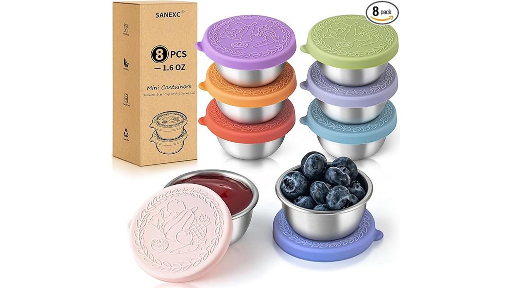 leakproof 1 6oz stainless saucecontainers