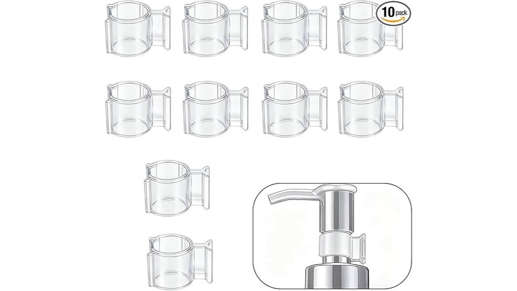 leakproof cosmetic pump lock clips