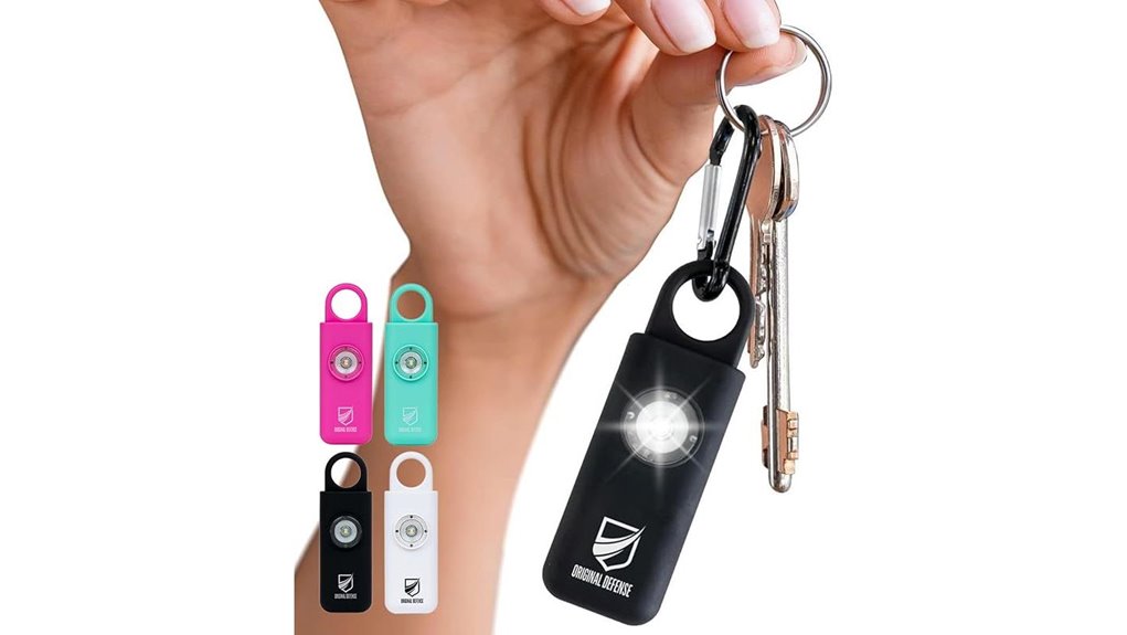 led 130db keychain alarm