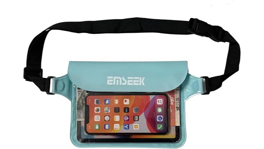 light green waterproof waist pouch