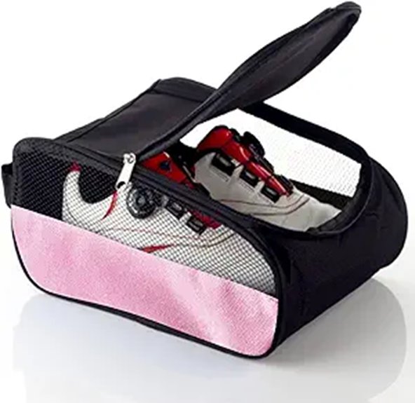 light pink ventilated shoe bag