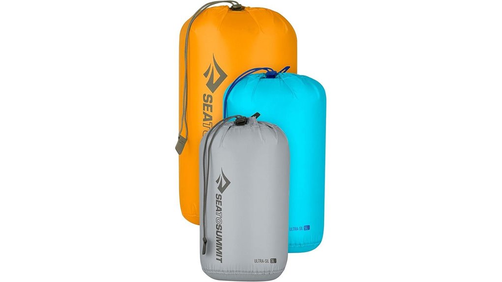 lightweight 3 piece silnylon stuff sacks