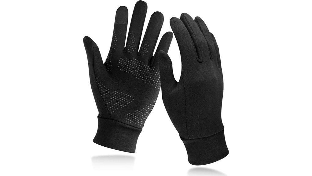 lightweight anti slip touchscreen running gloves