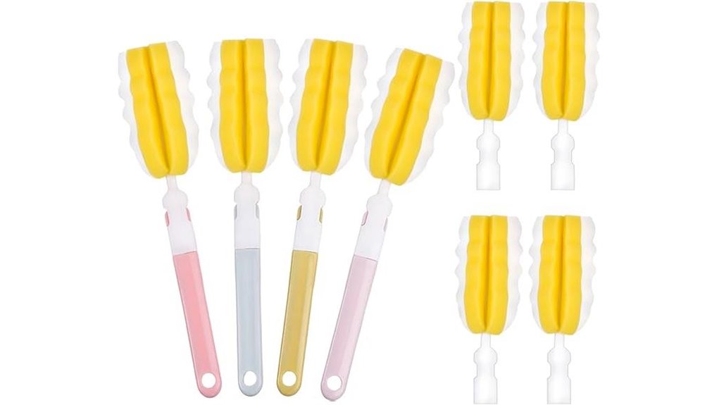 long handle bottle brush set