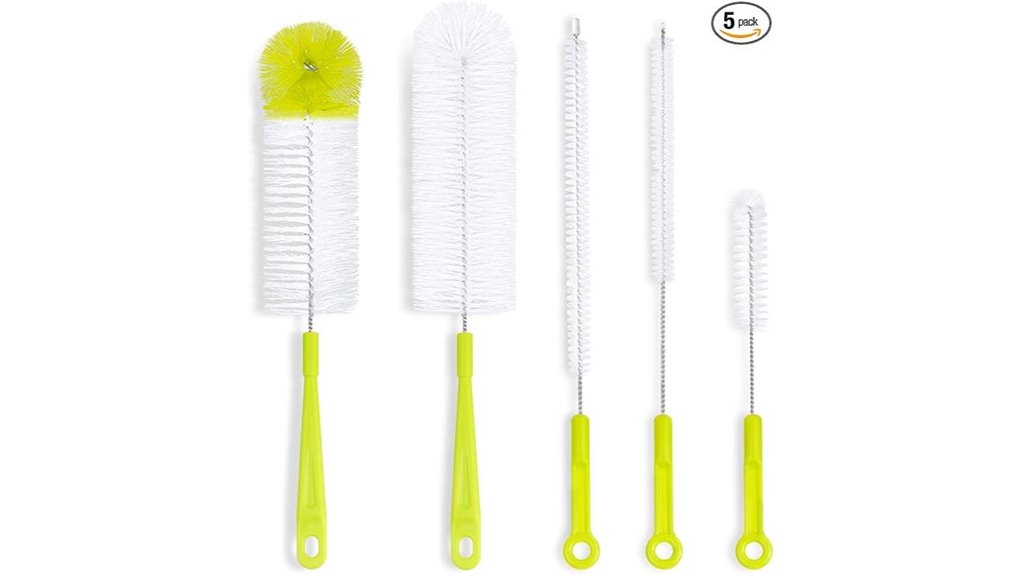 long handled bottle cleaning brushes