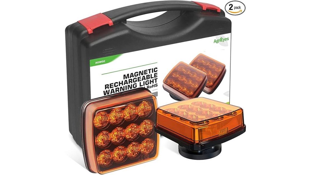 magnetic rechargeable amber led warning