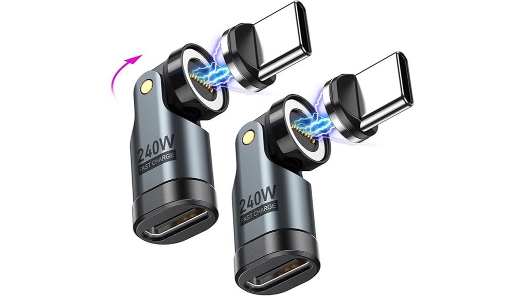 magnetic usb c 240w right angle