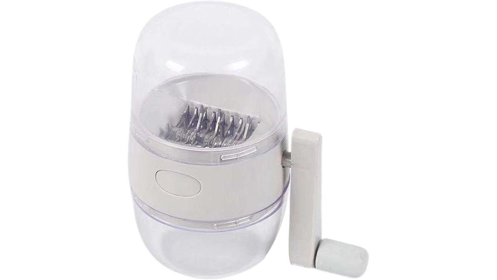 manual white hand crank grinder