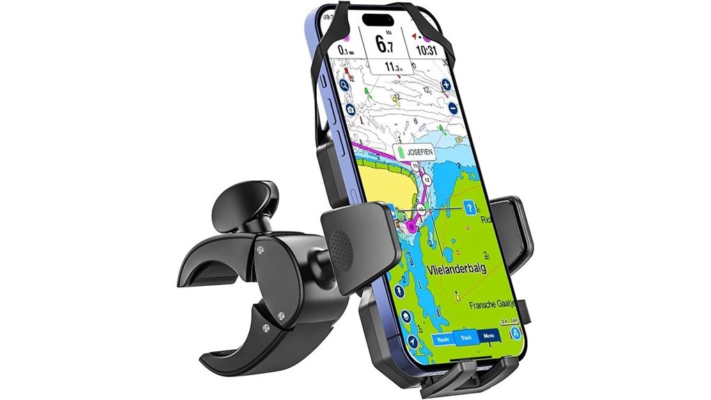 marine phone mount with straps