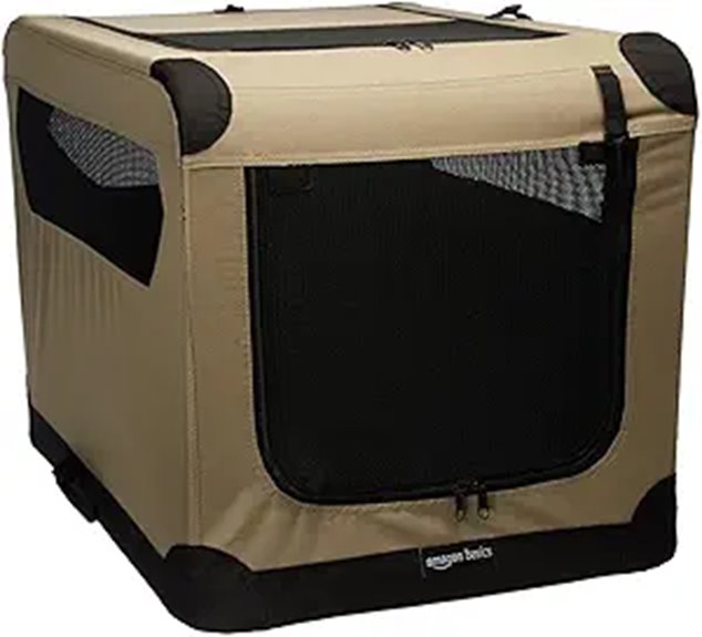 medium portable folding dog crate