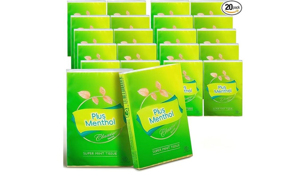 menthol lotion pocket tissue pack