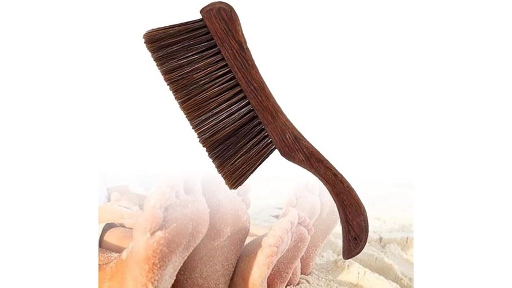 mesh bag beach foot brush