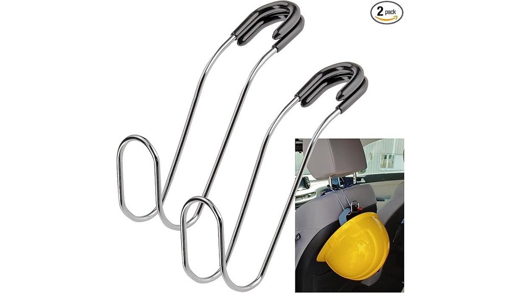 metal car headrest hooks