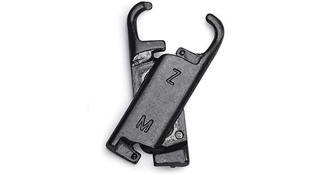 metal locking zipper pulls