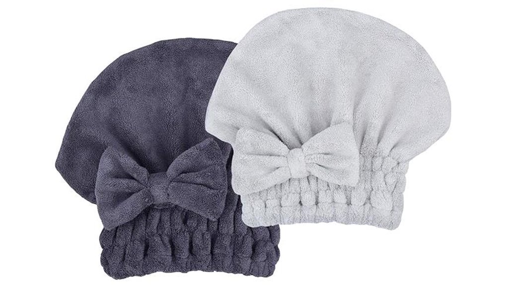 microfiber bow knot hair towel