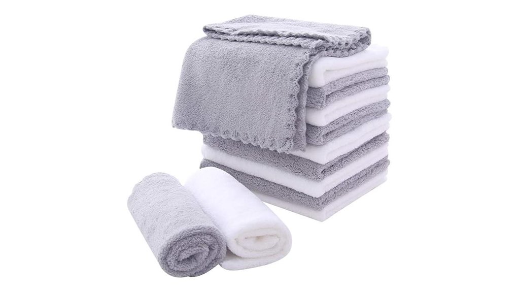 microfiber facial washcloths pack