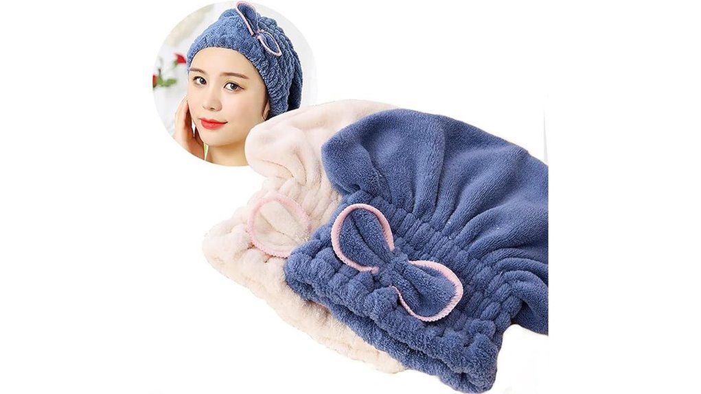 microfiber hair drying caps
