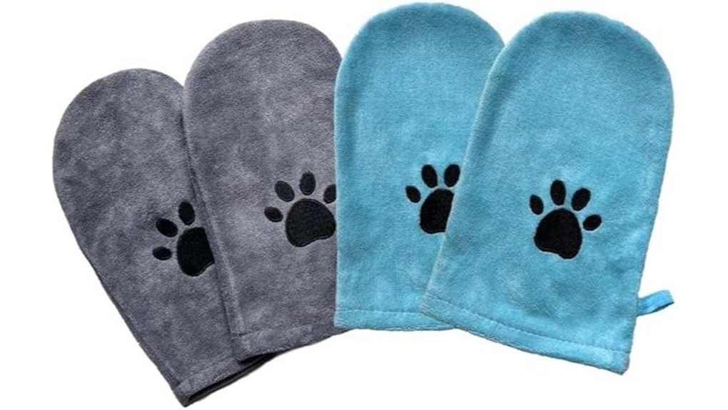 microfiber pet towel mitts