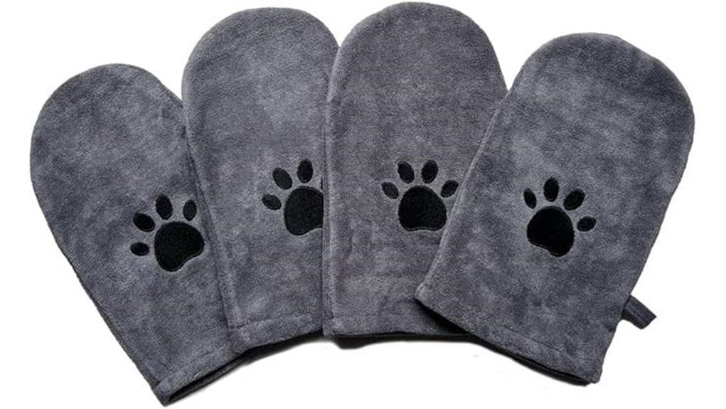 microfiber pet towel mitts