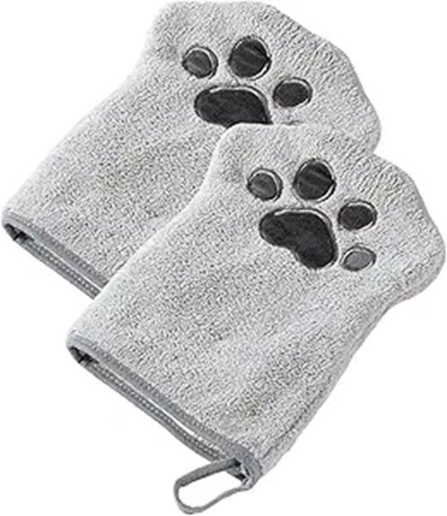 microfiber reusable pet grooming gloves