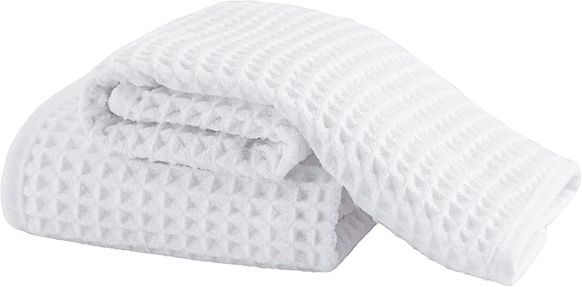 microfiber waffle face towels