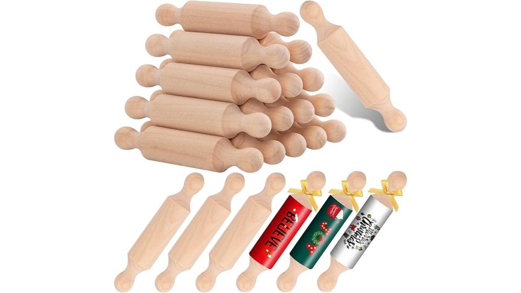 mini 4 1 inch wooden rolling pin