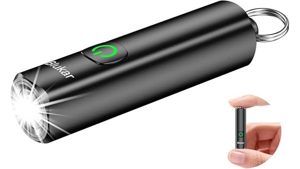 mini rechargeable keychain flashlight