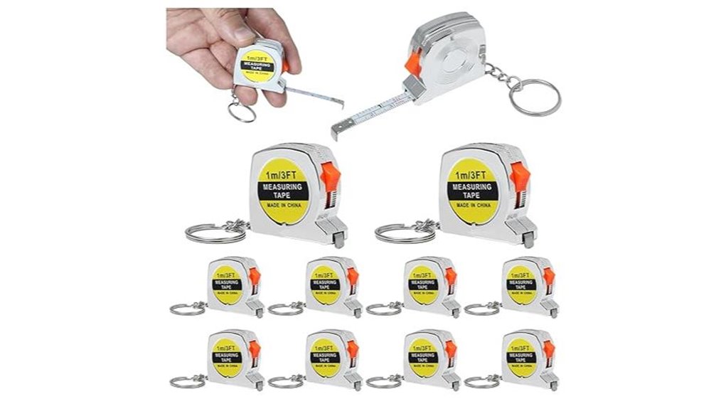 mini retractable 3ft keychain pack
