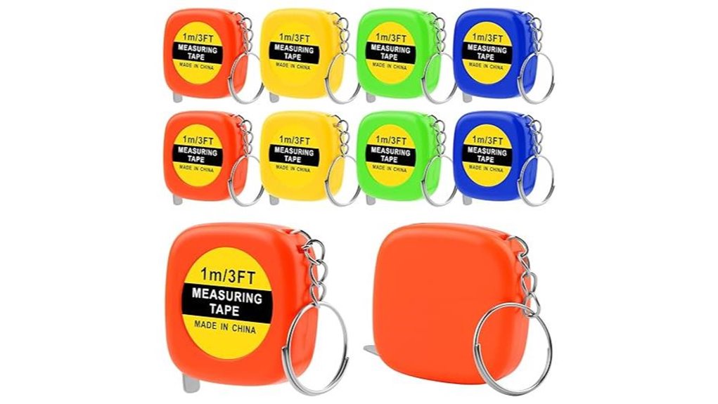 mini retractable 3ft keychain tape