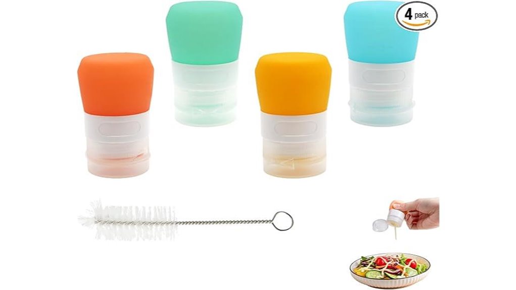 mini silicone squeeze bottles